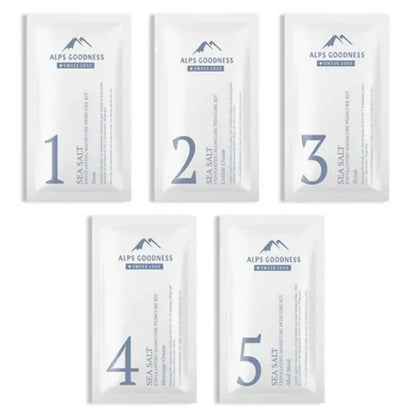 Alps Goodness Sea Salt Exfoliating Manicure Pedicure Kit - Kit