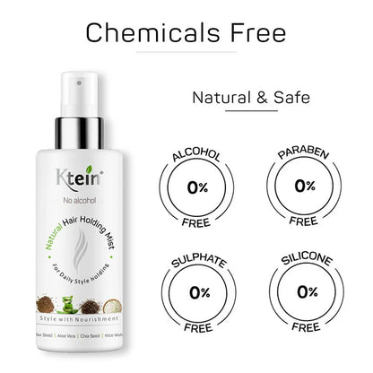 Ktein Natural Hair Holding Spray Without Alcohol - 100 ml