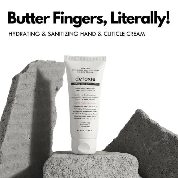 Detoxie Hydrating & Sanitizing Hand & Cuticle Cream - 50 gm