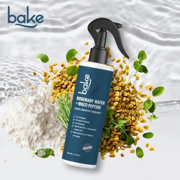 Bake Rosemary Water Hair Growth Spray with Multi Peptides - 100 ml