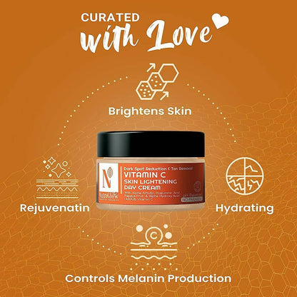 NutriGlow Advanced Organics Vitamin C Skin lightening Day Cream - 50 gm