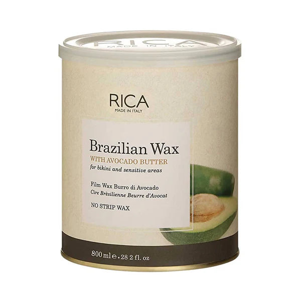 Rica Brazilian Wax with Avocado Butter, Natural & Stripless Wax - 800 ml