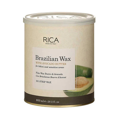 Rica Brazilian Wax with Avocado Butter, Natural & Stripless Wax - 800 ml