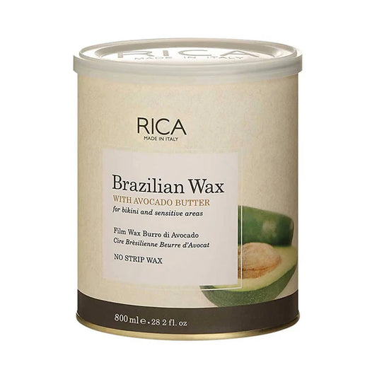 Rica Brazilian Wax with Avocado Butter, Natural & Stripless Wax - 800 ml