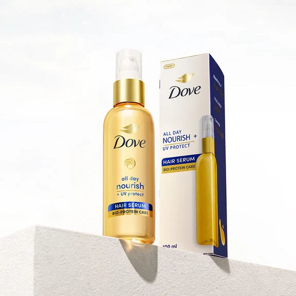 Dove All Day Nourish + UV Protect Hair Serum With Bio Protein Care - 48 ml