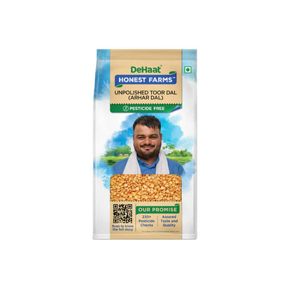 DeHaat Honest Farms Unpolished Toor Dal - 500 gm