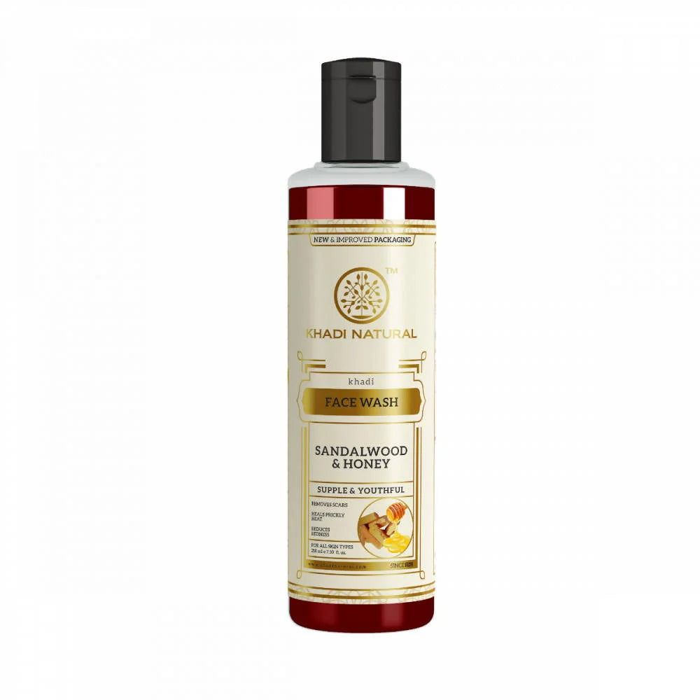 Khadi Natural Sandalwood & Honey Face Wash - 210 ml