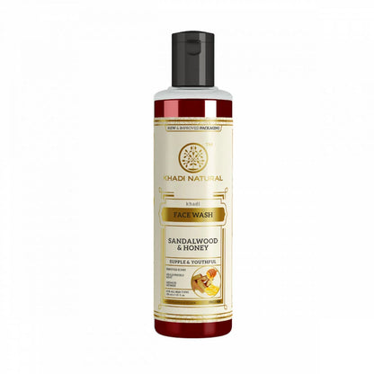 Khadi Natural Sandalwood & Honey Face Wash - 210 ml