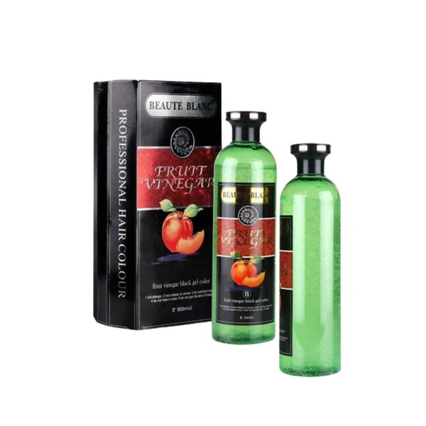 Aravli Beaute Blanc Fruit Vinegar Gel Hair Color - Natural Black - 500 ml - Pack of 2