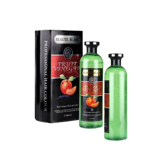 Aravli Beaute Blanc Fruit Vinegar Gel Hair Color - Natural Black - 500 ml - Pack of 2