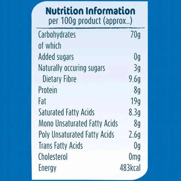 Britannia NutriChoice Essentials Oats Cookies - No Added Sugar - 150 gm