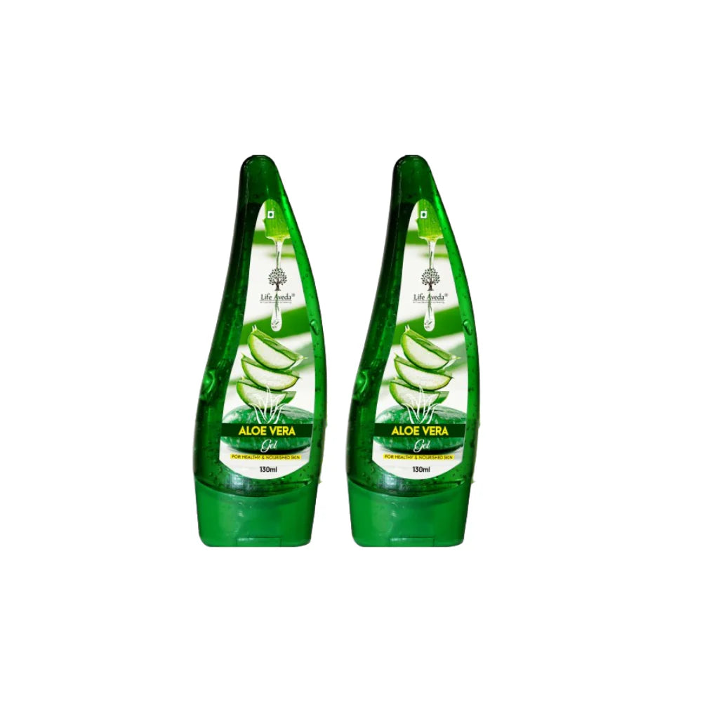 Life Aveda Premium Aloe vera Gel - 130 ml - Pack of 2