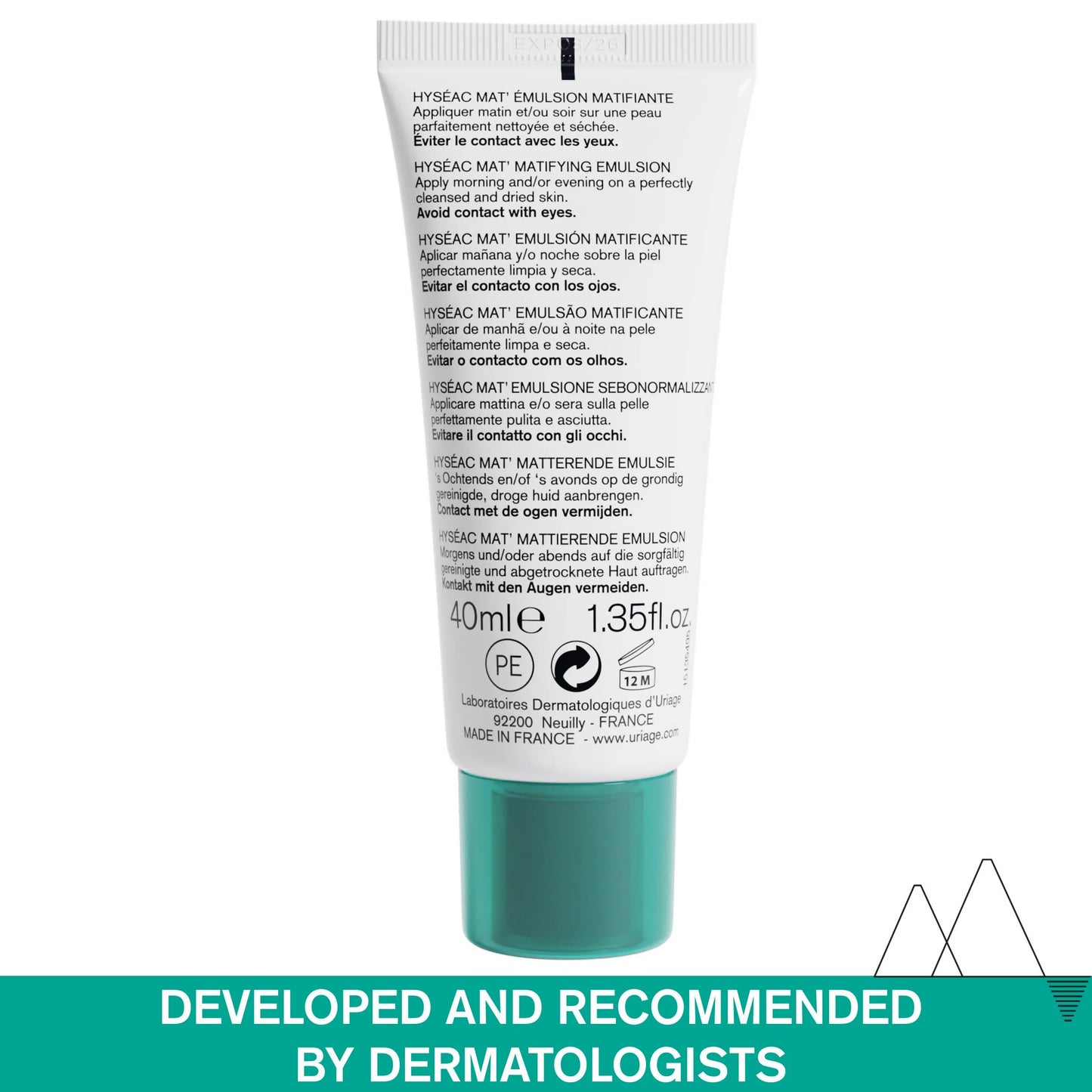 Uriage Hyseac Matifying Emulsion - 40 ml