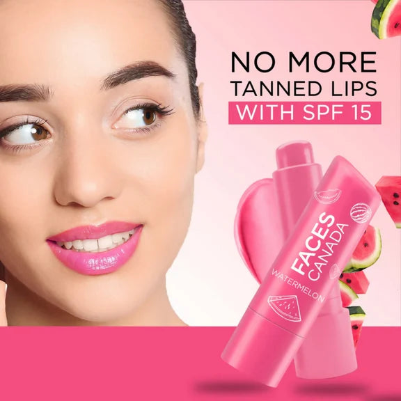 Faces Canada Vitamin C Lip Balm - Watermelon - 4.8 gm