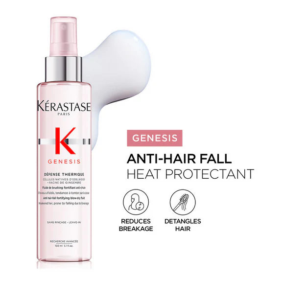 Kerastase Genesis Defense Heat Protection & Blow-Dry Hair Spray Minimises Breakage - 150 ml