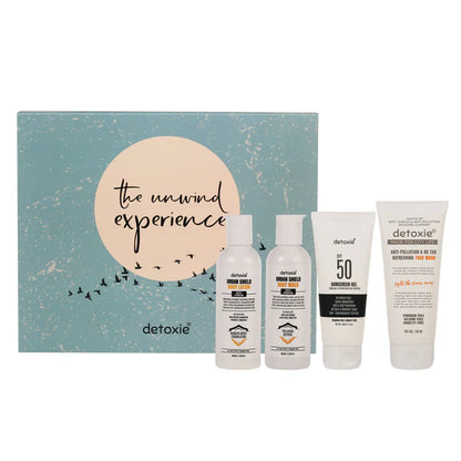 Detoxie Urban Shied The Unwind Experience Unisex Daily Urban Skin Protection & Care Kit - Kit