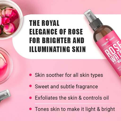 Organic Netra Rose Water with Vitamin C - 200 ml