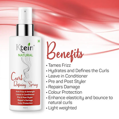 Ktein Natural Curl Defining Spray - 100 ml