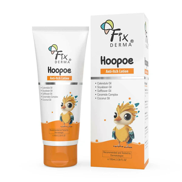 Fixderma Hoopoe Baby Anti-Itch Lotion - Soothing Relief for Itchy & Irritated Skin - 100 ml