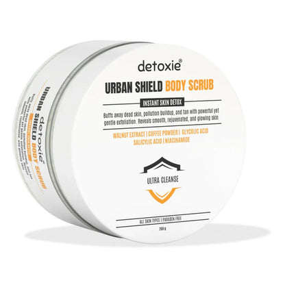 Detoxie Body Wash Lotion & Scrub Combo - Urban Shiled - combo