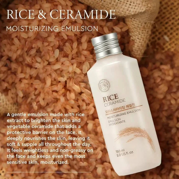The Face Shop Rice & Ceramide Moisturizing Emulsion - Korean Skincare - 150 ml