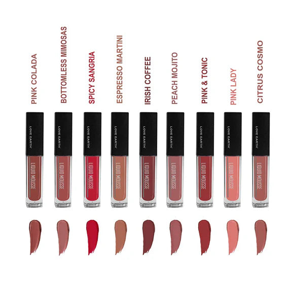 Love Earth Liquid Mousse Miniature Liquid Matte Lipstick - Combo