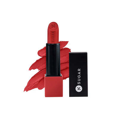 SUGAR Glide Peptide Serum Lipstick with Vitamin E - 04 Cairo Crimson - 4.2 gm
