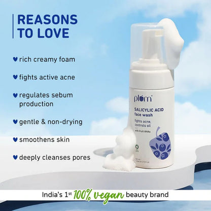 Plum Bright & Clear Skin CSMS (Cleanser, Serum, Moisturizer, Sunscreen) Combo With Niacinamide & Salicylic Acid - combo