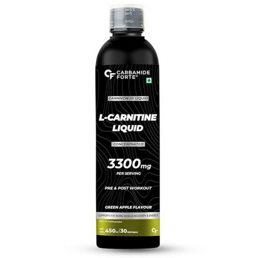 Carbamide Forte L-Carnitine 3300mg Liquid - Green Apple - 450 ml