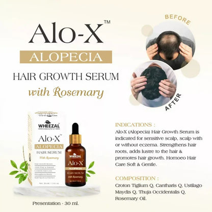 Wheezal Alo-X Alopecia Hair Serum - 30 ml