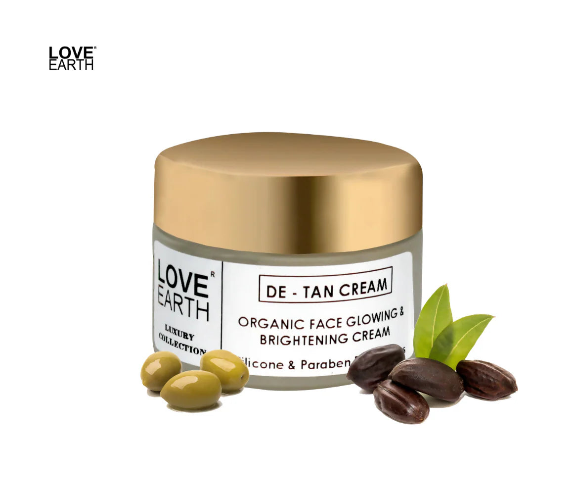 Love Earth De-Tan Moisturizing Cream with Aloe VeraSandalwood for Pigmentation - 50 gm