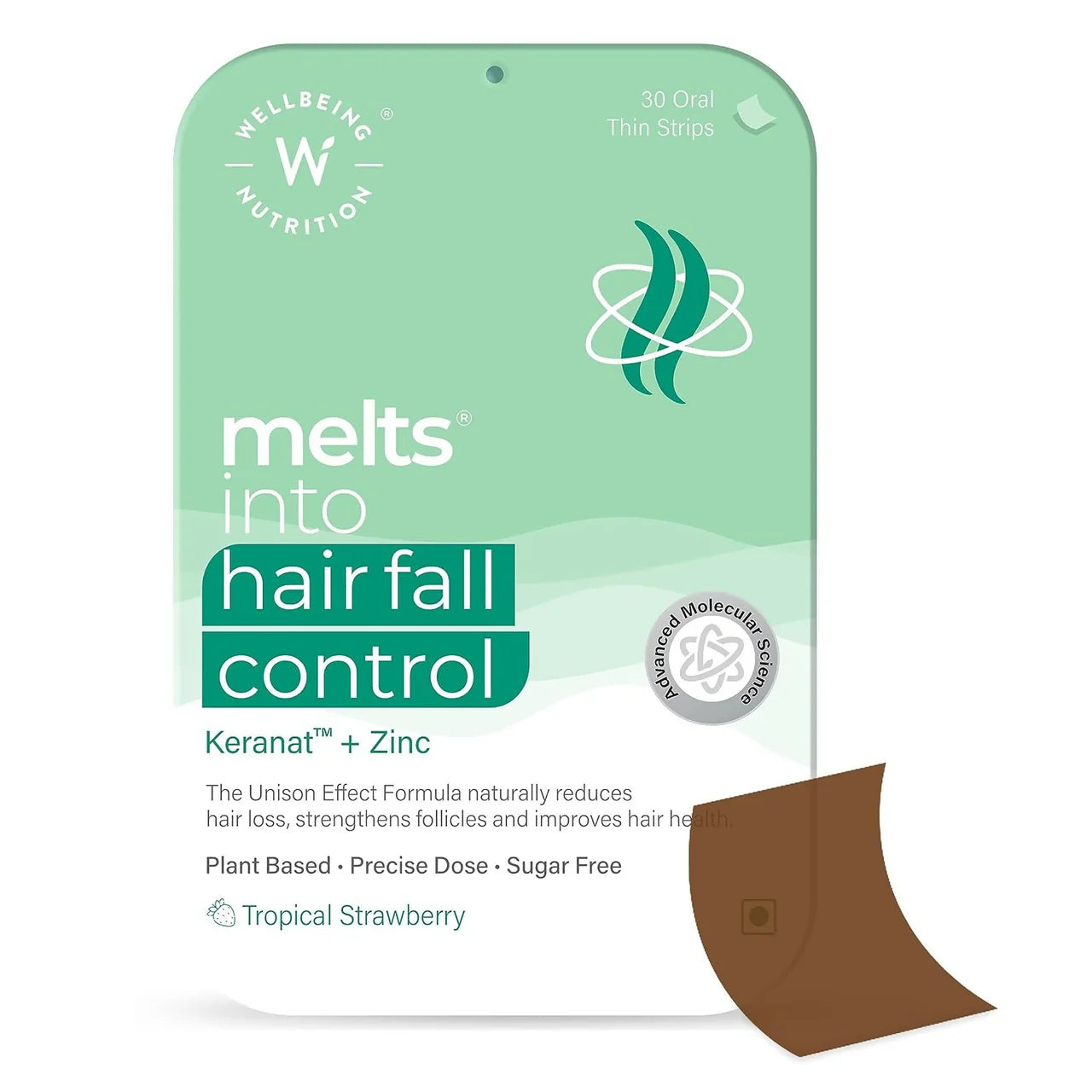 Wellbeing Nutrition Melts Healthy Hair & Hair Fall Control Strips Combo