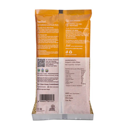 Pure & Sure Organic Little Millet - 500 gm