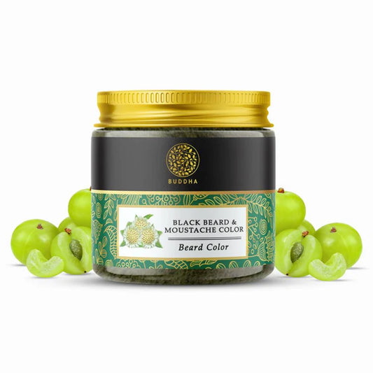 Buddha Natural Beard & Moustache Black Color - 50 gm