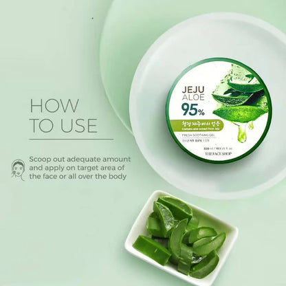 The Face Shop Jeju Aloe Fresh Soothing Gel - Korean Skincare - 300 ml
