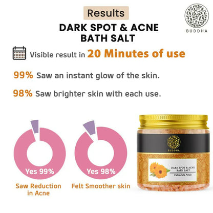 Buddha Natural Dark Spots & Acne Bath Salt - 100 gm