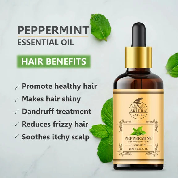 Skiura Nature 100% Natural Peppermint Essential Oil - 15 ml