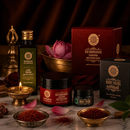 Love Your Baby Combo | Red Sandalwood Cream 50G + Baby Kajal 6G + Eladi Thailam 50ML
