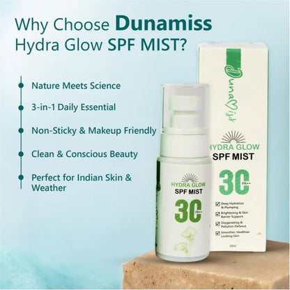 Dunamiss Hydra Glow SPF Mist - 60 ml