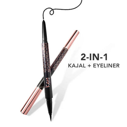 Kay Beauty Intense Black 24H Kajal Eyeliner Duo - 0.55 gm