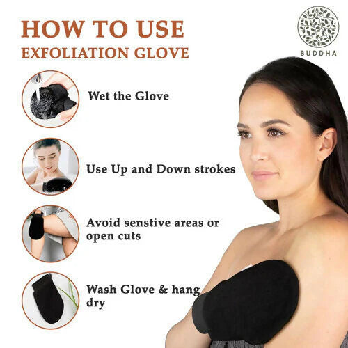 Buddha Natural Body Scrubber Gloves - 1 pc