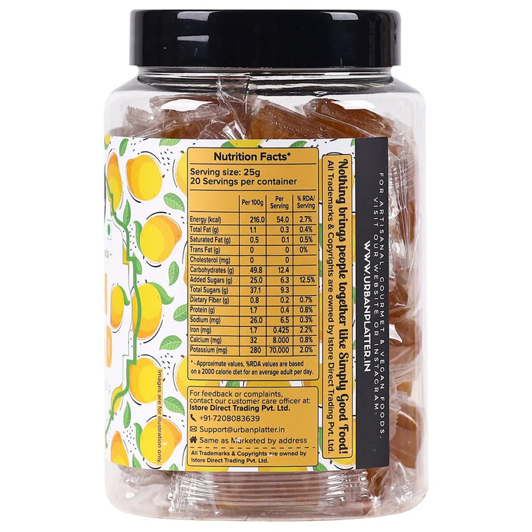 Urban Platter Aam (Mango) Papad - 500 gm