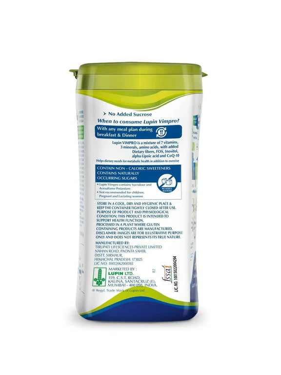 Lupin Vimpro Nutritional Vanilla Protein Powder - 400 gm