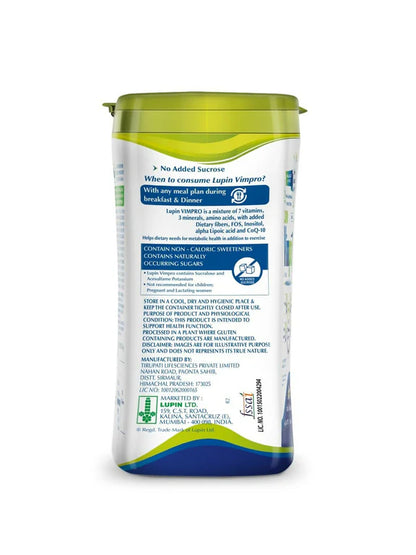 Lupin Vimpro Nutritional Vanilla Protein Powder - 400 gm