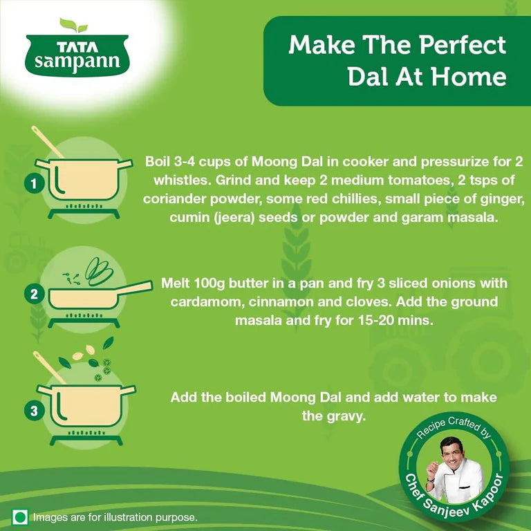 Tata Sampann Unpolished Moong Dal - 1 kg