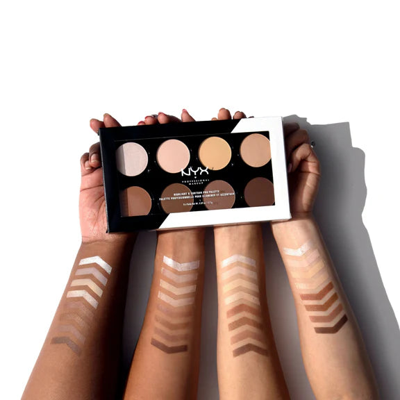 NYX Professional Makeup Highlight & Contour Pro Palette Matte Finish (HCPP01) - 21.6 gm