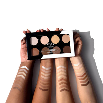 NYX Professional Makeup Highlight & Contour Pro Palette Matte Finish (HCPP01) - 21.6 gm