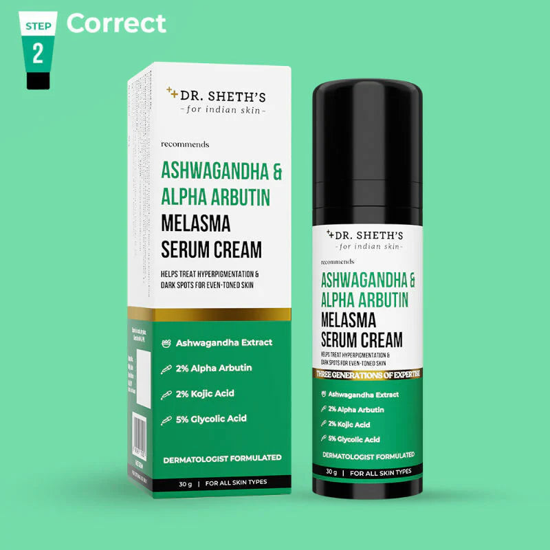 Dr. Sheth's Ashwagandha & Alpha Arbutin Melasma Serum