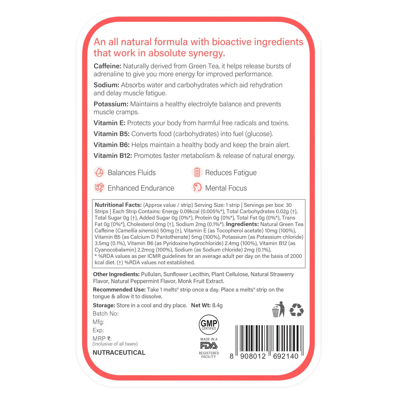 Wellbeing Nutrition Melts Restful Sleep & Instant Energy Oral Strips Combo