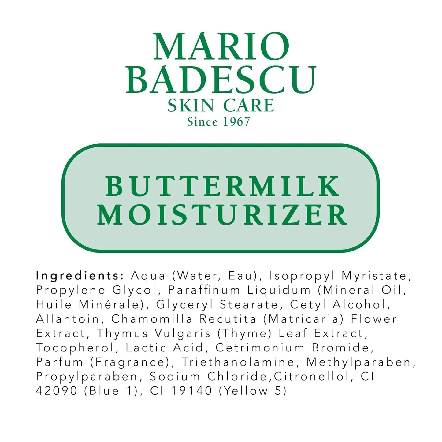 Mario Badescu Buttermilk Face Moisturizer - 59 ml